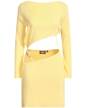 Gcds Mini Dress Viscose, Polyester - Yellow