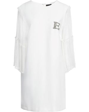 Ermanno Scervino Mini Dress Polyester, Silk, Polyamide, Pvc - White
