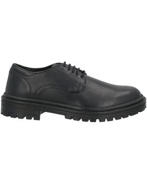 CafeNoir Lace-Up Shoes Leather - Gray