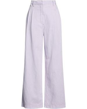 Brunello Cucinelli Lilac Pants Cotton, Linen - Purple