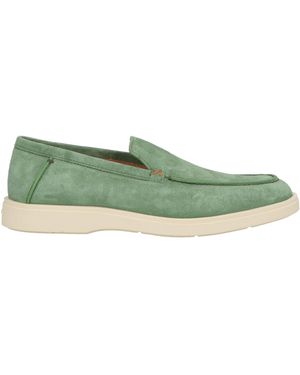 Santoni Loafers Leather - Green