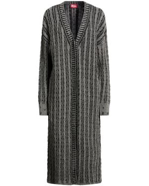 DIESEL Charcoal Cardigan Cotton - Grey
