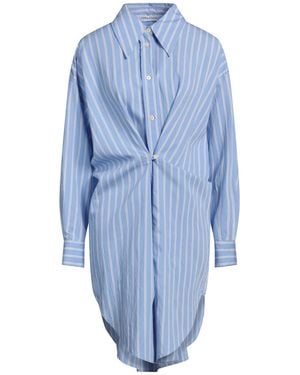 EMMA & GAIA Light Mini Dress Viscose, Polyamide - Blue