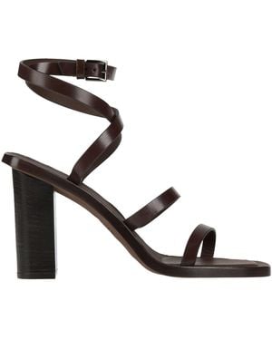 Max Mara Sandals Leather - Black