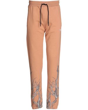 PHOBIA ARCHIVE Terracotta Trousers With Lightning Camel Trousers Cotton - White