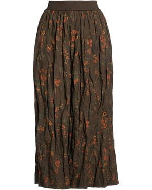 Uma Wang Midi Skirt - Brown