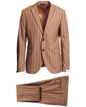 Paoloni Suit Virgin Wool - Brown