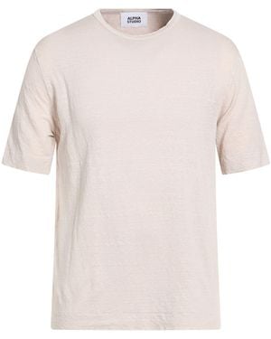 Alpha Studio T-Shirt Linen, Elastane - Pink