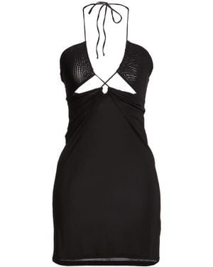 MC2 Saint Barth Mini Dress Viscose, Elastane - Black