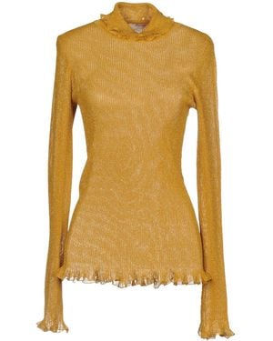 Jucca Turtleneck Viscose, Metallic Fiber, Polyester - Yellow