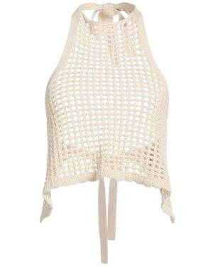 Semicouture Cream Top Cotton - White