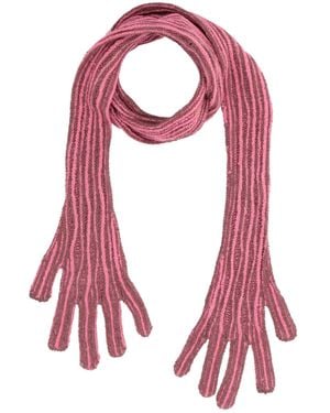 Isa Boulder Fuchsia Gloves Acrylic, Elastane - Pink