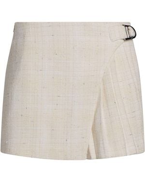 Maje Ivory Shorts & Bermuda Shorts Synthetic Fibres, Cotton, Wool, Metal Fibre - Natural