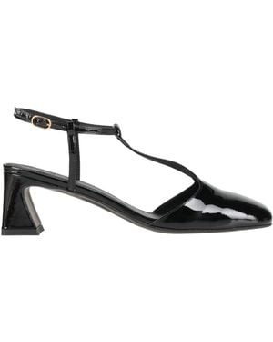 Alohas Court Shoes Leather - Black