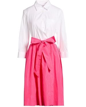 Sara Roka Midi Dress Polyester, Cotton, Polyamide, Elastane - Pink