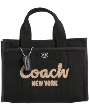 COACH Handbag Cotton - Black