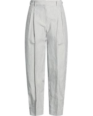 Brunello Cucinelli Trousers Cotton, Linen - White