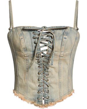 MISBHV Top Cotton, Recycled Cotton, Recycled Polyester, Elastane - Metallic