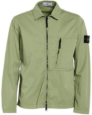 Stone Island Jacket Cotton, Elastane - Green
