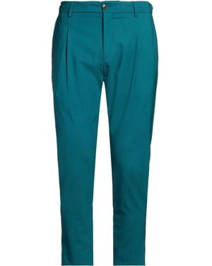 BE ABLE Emerald Trousers Wool, Elastane - Blue