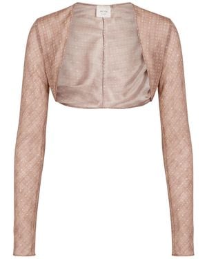Alysi Chocolat Shrug Silk - White