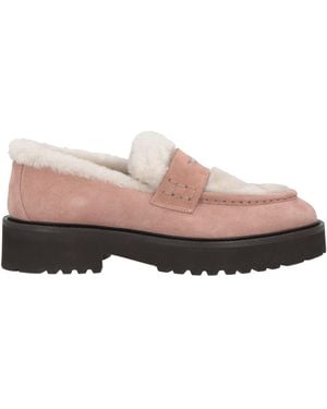 Doucal's Blush Loafers Leather - Pink