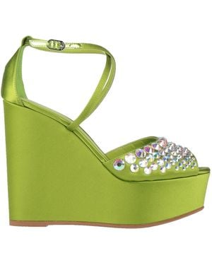 Le Silla Sandals Textile Fibres - Green