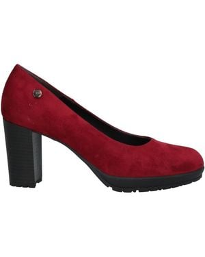Cinzia Soft Pumps Textile Fibers - Red