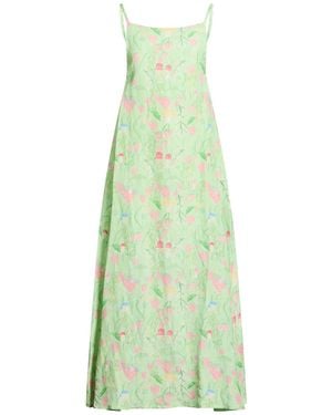Helmstedt Light Maxi Dress Linen, Viscose - Green