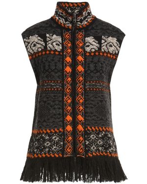 Gaelle Paris Cardigan Synthetic Fibers, Mohair Wool, Wool, Alpaca Wool, Cotton - Black