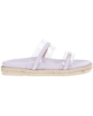 Baldinini Lilac Espadrilles Textile Fibres - White