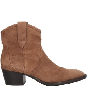 Guglielmo Rotta Camel Ankle Boots Leather - Brown