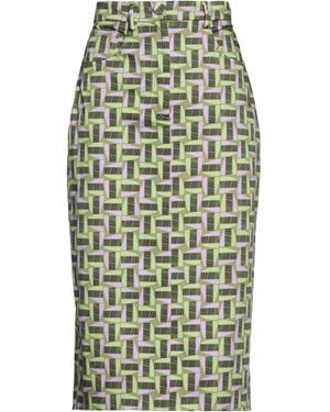 Maliparmi Military Midi Skirt Cotton, Elastane - Green