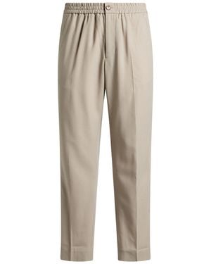 Ami Paris Pants Virgin Wool - Natural