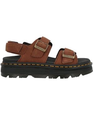 Dr. Martens Zebzag Sandal Tumbled Nubuck Sandals Leather - Brown