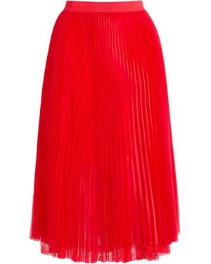 Ermanno Scervino Midi Skirt Polyester, Polyamide - Red