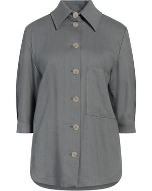 Alysi Shirt Linen, Viscose, Elastane - Gray