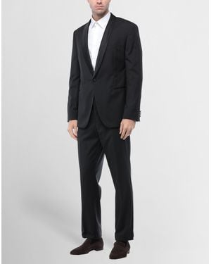 BOSS Suit Virgin Wool, Silk - Black