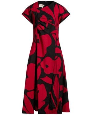 LOVEBIRDS Midi Dresses - Red