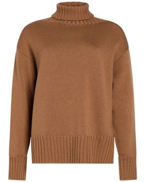 Drumohr Turtleneck Merino Wool - Brown