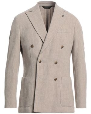 Paoloni Blazer Virgin Wool, Cashmere, Elastane - Grey