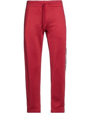Bikkembergs Burgundy Trousers Polyester, Cotton - Red
