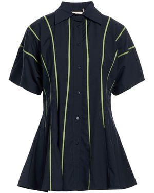 LOVEBIRDS Shirt Polyester, Viscose - Blue