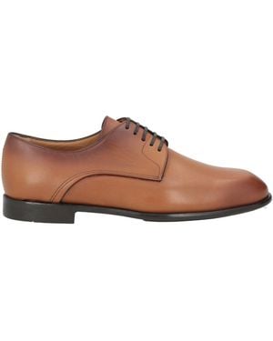 Ferragamo Tan Lace-Up Shoes Leather - Brown
