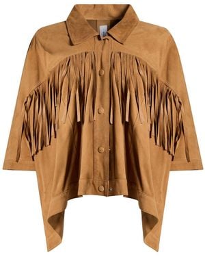 Bully Camel Jacket Leather - Brown
