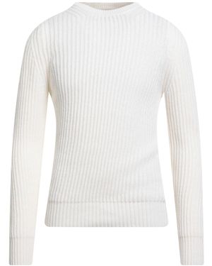 Alpha Studio Jumper Wool, Viscose, Polyamide, Textile Fibres - White