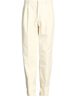 Lardini Ivory Trousers Polyester, Cotton - Natural