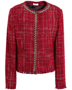 Liu Jo Jacket Synthetic Fibers, Wool - Red