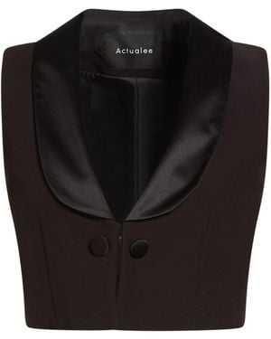 ACTUALEE Tailored Vests - Black