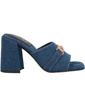Versace Sandals Textile Fibers - Blue